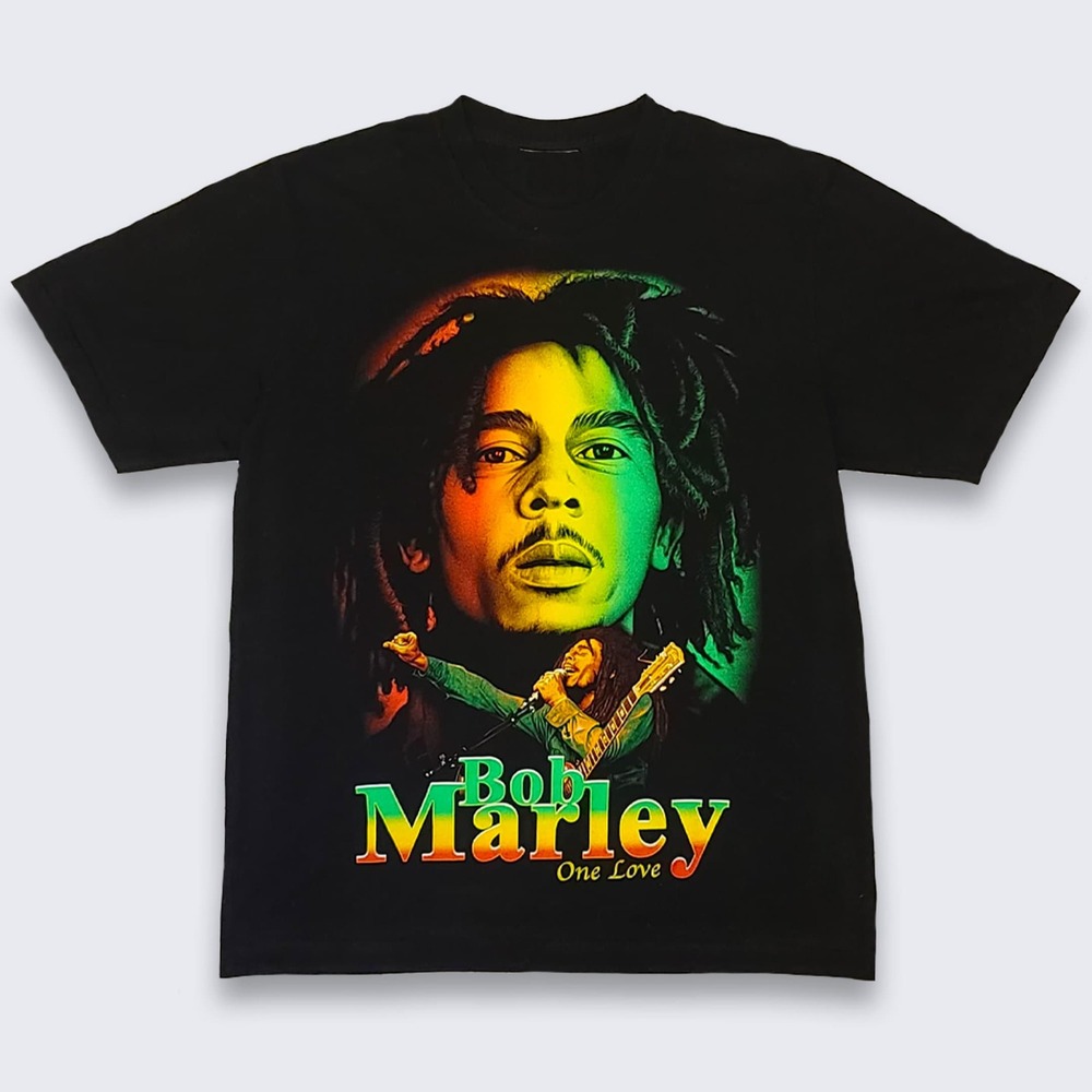 Bob Marley Vintage 90s One Love Reggae Rap Tee Shirt